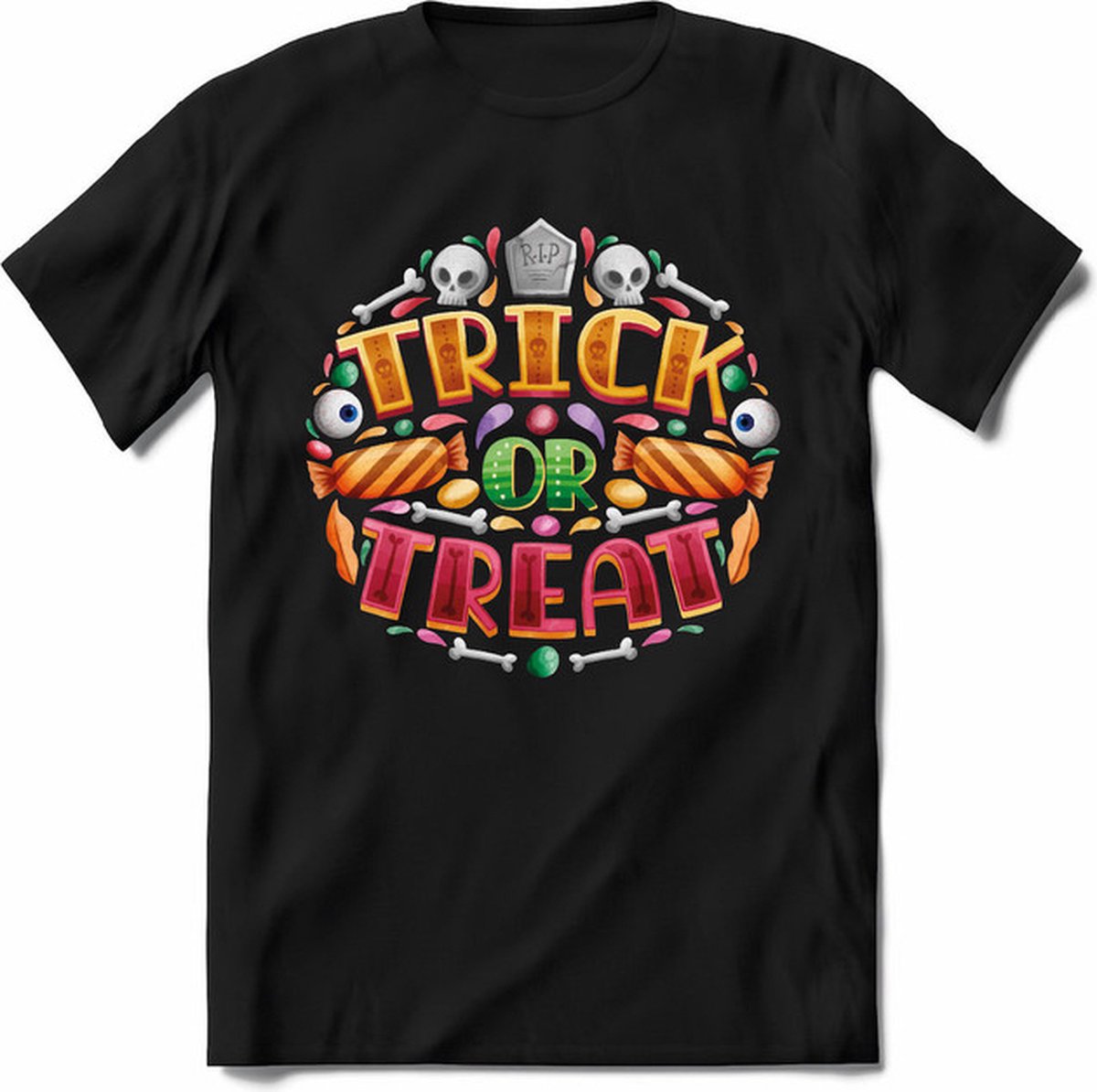 Halloween T-Shirt | Horror  Kleding Heren / Dames | Weerwolf , Monster , Vleermuis en Pompoen  Shirt |
